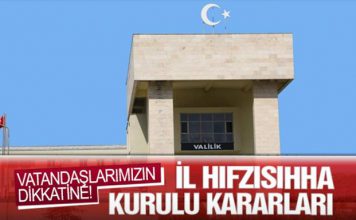 İl Umumi Hıfzıssıhha Kurulu 2020/54 Kararı – Coronavirüs (Covid-19) Salgınından Korumak ve Yayılmasını Engellemek İçin Alınması Gereken Tedbirler
