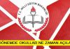 Okulların açılma tarihi belli oldu