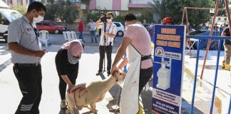 Herkesin ateşi ölçüldü, maskesiz girişe izin verilmedi