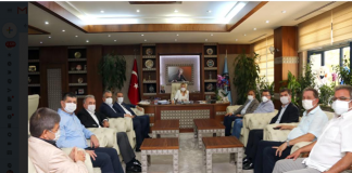 Rektör Özkan, CHP Heyetiyle Başkan Böcek’in Sağlık Durumu İle İlgili Görüştü