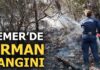 Kemer’de orman yangını