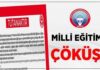 MİLLİ EĞİTİMİN ÇÖKÜŞÜ