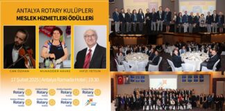 Antalya Lara Rotary Kulübü’nden Meslek Ödülleri Töreni