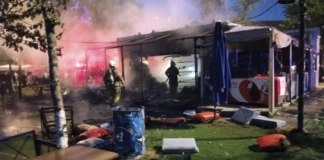 Kafede korkutan yangın: Müşteriler panikle tahliye edildi!