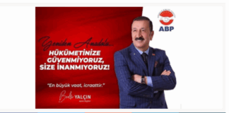 ANADOLU BİRLİĞİ PARTİSİ GENEL BAŞKANI BEDRİ YALÇIN: “BU VATANI EMPERYALİSTLERE TESLİM ETMEYECEĞİZ”