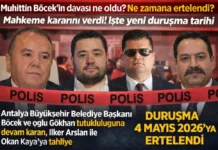 Ve karar iki Tahliye İki Tutukluluk devamı, Üç Tahliye